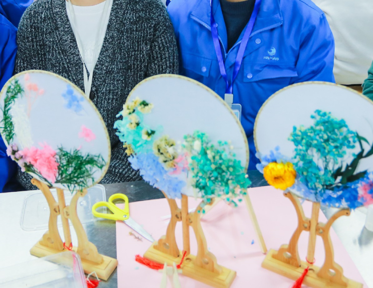 永生花团扇